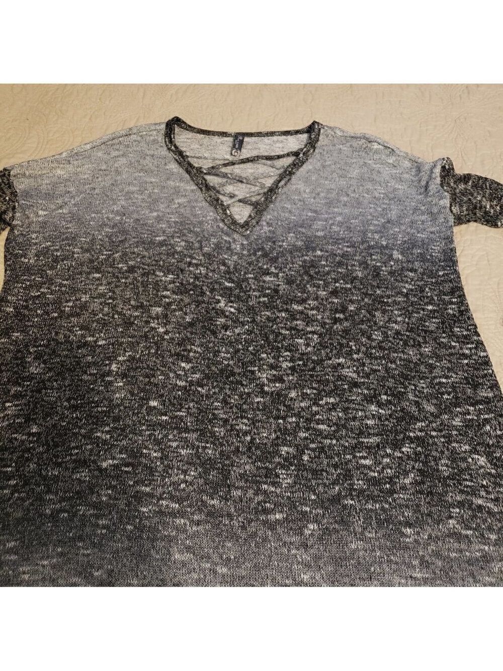 NU Label Lightweight Tunic Black/Gray/White